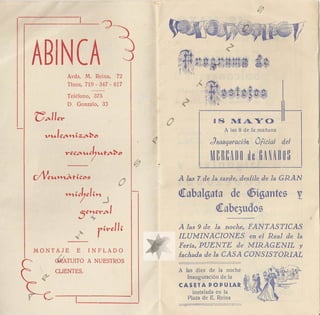PROGRAMA FERIA DE MAYO 1963