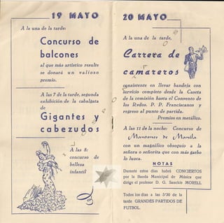 PROGRAMA FERIA DE MAYO 1963