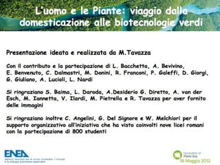 Fascination of Plants Day - 18 Maggio ENEA
