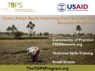 2
3
1
Enhancing Resilience of Maize in Africa
Drought Tolerant Maize for Africa
DTMA is working with 13
countries across Africa and aims
to minimize impacts of drought.
• It has released 149 stress
tolerant varieties (2007-13).
• Over 2,000,000 households
benefited from improved seed
production and
delivery in 2013.
Africa’s
Yield Gap
is huge, and
drought
is a major
factor.
…leading
to happy
farmers.
African governments
need to invest heavily in
stress tolerant varieties and
mineral fertilizer to realize
full benefits.
 