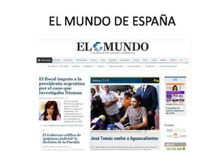 La imputación de Cristina Fernandez y su repercución en algunos medios del mundo