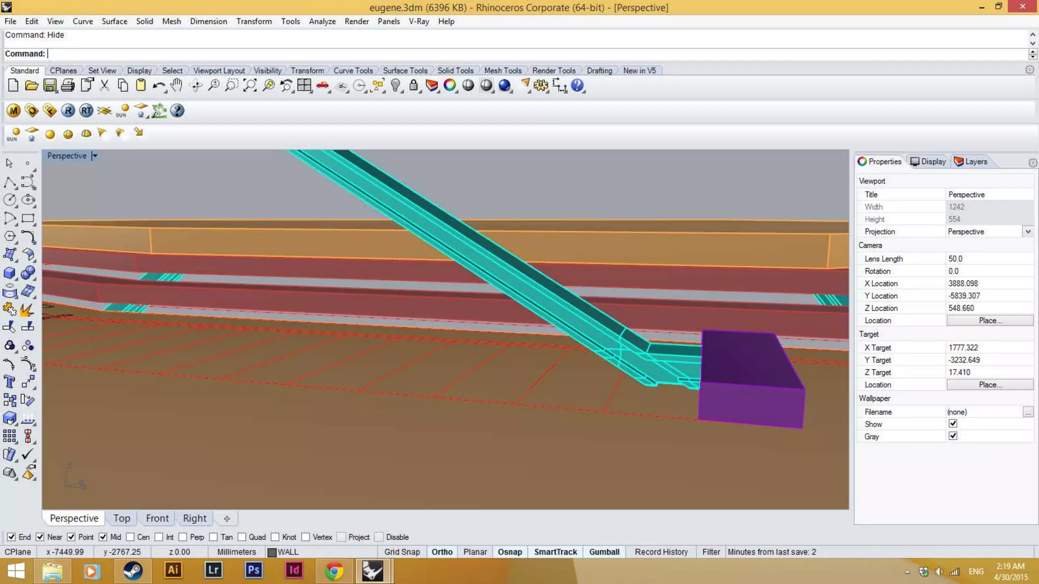 The I-beams are split and group together.
 