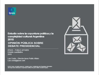 El 78% de los argentinos considera importante que haya un debate presidencial