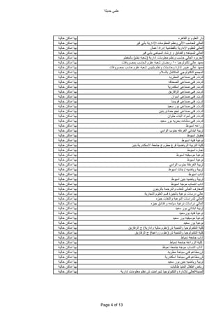 ‫حدٌثة‬ ً‫علم‬
‫القاهره‬ ‫ج‬ ‫العلوم‬ ‫دار‬‫خالٌة‬ ‫اماكن‬ ‫بها‬
‫قٌر‬ ً‫بأب‬ ‫اإلدارٌة‬ ‫المعلومات‬ ‫ونظم‬ ً‫اآلل‬ ‫للحاسب‬ ً‫العال‬‫خالٌة‬ ‫اماكن‬ ‫بها‬
‫أعمال‬ ‫إدراة‬ ‫بالقطامٌة‬ ‫اإلدارٌة‬ ‫للعلوم‬ ً‫العال‬‫خالٌة‬ ‫اماكن‬ ‫بها‬
‫قٌر‬ ً‫بأب‬ ً‫السٌاح‬ ‫إرشاد‬ ‫و‬ ‫والفنادق‬ ‫للسٌاحه‬ ً‫العال‬‫خالٌة‬ ‫اماكن‬ ‫بها‬
‫ادارٌة‬ ‫معلومات‬ ‫ونظم‬ ‫حاسب‬ ً‫العال‬ ‫الجزٌره‬(‫نظم‬ ‫شعبة‬)‫بالمقطم‬‫خالٌة‬ ‫اماكن‬ ‫بها‬
‫تكنولوجٌا‬ ً‫عال‬ ‫معهد‬10‫بمصروفات‬ ‫الحاسب‬ ‫علوم‬ ‫شعبة‬ ‫رمضان‬‫خالٌة‬ ‫اماكن‬ ‫بها‬
‫بمصروفات‬ ‫حاسب‬ ‫علوم‬ ‫شعبة‬ ‫بلبٌس‬ ‫ونظم‬ ‫وحاسبات‬ ‫إدارة‬ ‫عبور‬ ً‫عال‬ ‫معهد‬‫خالٌة‬ ‫اماكن‬ ‫بها‬
‫بالسالم‬ ‫المتكامل‬ ً‫التكنولوج‬ ‫المجمع‬‫خالٌة‬ ‫اماكن‬ ‫بها‬
‫ك‬.‫ت‬.‫المطرٌه‬ ‫صناعى‬ ً‫فن‬‫خالٌة‬ ‫اماكن‬ ‫بها‬
‫ك‬.‫ت‬.‫الصحافه‬ ‫صناعى‬ ً‫فن‬‫خالٌة‬ ‫اماكن‬ ‫بها‬
‫ك‬.‫ت‬.‫اسكندرٌة‬ ‫صناعى‬ ً‫فن‬‫خالٌة‬ ‫اماكن‬ ‫بها‬
‫ك‬.‫ت‬.‫الزقازٌق‬ ‫صناعى‬ ً‫فن‬‫خالٌة‬ ‫اماكن‬ ‫بها‬
‫ك‬.‫ت‬.‫اسوان‬ ‫صناعى‬ ً‫فن‬‫خالٌة‬ ‫اماكن‬ ‫بها‬
‫ك‬.‫ت‬.‫قوٌسنا‬ ‫صناعى‬ ً‫فن‬‫خالٌة‬ ‫اماكن‬ ‫بها‬
‫ك‬.‫ت‬.‫سعٌد‬ ‫بور‬ ‫صناعى‬ ً‫فن‬‫خالٌة‬ ‫اماكن‬ ‫بها‬
‫ك‬.‫ت‬.‫بنٌن‬ ‫حمادى‬ ‫نجع‬ ‫صناعى‬ ً‫فن‬‫خالٌة‬ ‫اماكن‬ ‫بها‬
‫ك‬.‫ت‬.‫حلوان‬ ‫البناء‬ ‫لمواد‬ ً‫فن‬‫خالٌة‬ ‫اماكن‬ ‫بها‬
‫ك‬.‫ت‬.‫سعٌد‬ ‫بور‬ ‫بحرٌه‬ ‫منشات‬ ً‫فن‬‫خالٌة‬ ‫اماكن‬ ‫بها‬
‫اسٌوط‬ ‫زراعه‬‫خالٌة‬ ‫اماكن‬ ‫بها‬
‫الوادي‬ ‫جنوب‬ ‫الغردقه‬ ً‫ابتدائ‬ ‫تربٌة‬‫خالٌة‬ ‫اماكن‬ ‫بها‬
‫اسٌوط‬ ‫حقوق‬‫خالٌة‬ ‫اماكن‬ ‫بها‬
‫اسٌوط‬ ‫فنٌه‬ ‫نوعٌة‬‫خالٌة‬ ‫اماكن‬ ‫بها‬
‫بنٌن‬ ‫االسكندرٌة‬ ‫جامعة‬ ‫مطروح‬ ‫فرع‬ ‫الرٌاضٌة‬ ‫التربٌة‬ ‫كلٌة‬‫خالٌة‬ ‫اماكن‬ ‫بها‬
‫اسٌوط‬ ‫تجاره‬‫خالٌة‬ ‫اماكن‬ ‫بها‬
‫اسٌوط‬ ‫موسٌقٌه‬ ‫نوعٌة‬‫خالٌة‬ ‫اماكن‬ ‫بها‬
‫اسٌوط‬ ‫نوعٌة‬‫خالٌة‬ ‫اماكن‬ ‫بها‬
‫الوادي‬ ‫جنوب‬ ‫الغردقة‬ ‫تربٌة‬‫خالٌة‬ ‫اماكن‬ ‫بها‬
‫رٌاضٌه‬ ‫تربٌة‬/‫اسٌوط‬ ‫بنات‬‫خالٌة‬ ‫اماكن‬ ‫بها‬
‫اسٌوط‬ ‫اداب‬‫خالٌة‬ ‫اماكن‬ ‫بها‬
‫اسٌوط‬ ‫بنٌن‬ ‫رٌاضٌه‬ ‫تربٌة‬‫خالٌة‬ ‫اماكن‬ ‫بها‬
‫اسٌوط‬ ‫موجه‬ ‫انتساب‬ ‫اداب‬‫خالٌة‬ ‫اماكن‬ ‫بها‬
‫بالزٌتون‬ ‫والترجمة‬ ‫للغات‬ ً‫العال‬ ‫المعارف‬‫خالٌة‬ ‫اماكن‬ ‫بها‬
‫التجارٌة‬ ‫العلوم‬ ‫قسم‬ ‫بالجٌزة‬ ‫نوعٌة‬ ‫درسات‬ ً‫عال‬‫خالٌة‬ ‫اماكن‬ ‫بها‬
‫جٌزه‬ ‫واللغات‬ ‫النوعٌة‬ ‫للدراسات‬ ً‫العال‬‫خالٌة‬ ‫اماكن‬ ‫بها‬
‫جٌزه‬ ‫فنادق‬ ‫و‬ ‫سٌاحه‬ ‫نوعٌة‬ ‫دراسات‬ ً‫العال‬‫خالٌة‬ ‫اماكن‬ ‫بها‬
‫سعٌد‬ ‫بور‬ ً‫ابتدائ‬ ‫تربٌة‬‫خالٌة‬ ‫اماكن‬ ‫بها‬
‫بورسعٌد‬ ‫فنٌه‬ ‫نوعٌة‬‫خالٌة‬ ‫اماكن‬ ‫بها‬
‫سعٌد‬ ‫بور‬ ‫موسٌقٌه‬ ‫نوعٌة‬‫خالٌة‬ ‫اماكن‬ ‫بها‬
‫سعٌد‬ ‫بور‬ ‫نوعٌة‬‫خالٌة‬ ‫اماكن‬ ‫بها‬
‫ش‬ ‫والتنمٌة‬ ‫التكنولوجٌا‬ ‫كلٌة‬(‫وادارٌة‬ ‫مالٌة‬ ‫علوم‬)‫الزقازٌق‬ ‫ج‬‫خالٌة‬ ‫اماكن‬ ‫بها‬
‫ش‬ ‫والتنمٌة‬ ‫التكنولوجٌا‬ ‫كلٌة‬(‫زراعٌة‬ ‫علوم‬)‫الزقازٌق‬ ‫ج‬‫خالٌة‬ ‫اماكن‬ ‫بها‬
‫دمٌاط‬ ‫جامعة‬ ‫اداب‬‫خالٌة‬ ‫اماكن‬ ‫بها‬
‫دمٌاط‬ ‫جامعة‬ ‫الزراعة‬ ‫كلٌة‬‫خالٌة‬ ‫اماكن‬ ‫بها‬
‫دمٌاط‬ ‫جامعة‬ ‫موجه‬ ‫انتساب‬ ‫اداب‬‫خالٌة‬ ‫اماكن‬ ‫بها‬
‫ش‬.‫مطرٌه‬ ‫سٌاحة‬ ً‫فن‬ ‫مطاعم‬‫خالٌة‬ ‫اماكن‬ ‫بها‬
‫ش‬.‫اسكندرٌة‬ ‫سٌاحة‬ ً‫فن‬ ‫مطاعم‬‫خالٌة‬ ‫اماكن‬ ‫بها‬
‫سعٌد‬ ‫بور‬ ‫بنٌن‬ ‫رٌاضٌه‬ ‫تربٌة‬‫خالٌة‬ ‫اماكن‬ ‫بها‬
‫طالبات‬ ‫المنٌا‬ ‫اطفال‬ ‫رٌاض‬‫خالٌة‬ ‫اماكن‬ ‫بها‬
‫إدارٌة‬ ‫معلومات‬ ‫نظم‬ ‫ش‬ ‫شبرامنت‬ ‫والتكنولوجٌا‬ ‫لإلدارة‬ ً‫المدٌنةالعال‬‫خالٌة‬ ‫اماكن‬ ‫بها‬
Page 4 of 13
 