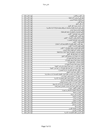 ‫حدٌثة‬ ً‫علم‬
‫القاهره‬ ‫ج‬ ‫العلوم‬ ‫دار‬‫خالٌة‬ ‫اماكن‬ ‫بها‬
‫االسماعٌلٌه‬ ‫تمرٌض‬ ً‫فن‬ ‫معهد‬‫خالٌة‬ ‫اماكن‬ ‫بها‬
‫السوٌس‬ ‫جامعة‬ ‫طفوله‬ ‫تربٌة‬‫خالٌة‬ ‫اماكن‬ ‫بها‬
‫الفٌوم‬ ‫نوعٌة‬‫خالٌة‬ ‫اماكن‬ ‫بها‬
‫الشٌخ‬ ‫كفر‬ ‫اداب‬‫خالٌة‬ ‫اماكن‬ ‫بها‬
‫الشٌخ‬ ‫كفر‬ ‫موجه‬ ‫انتساب‬ ‫اداب‬‫خالٌة‬ ‫اماكن‬ ‫بها‬
‫ش‬ ‫وحاسبات‬ ‫متقدمة‬ ‫إدارٌة‬ ‫علوم‬ ً‫عال‬.(‫معلومات‬ ‫نظم‬)‫ك‬47‫اسكندرٌة‬ ‫ط‬‫خالٌة‬ ‫اماكن‬ ‫بها‬
‫اسوان‬ ‫موجه‬ ‫انتساب‬ ‫حقوق‬‫خالٌة‬ ‫اماكن‬ ‫بها‬
‫طنطا‬ ‫نظم‬ ‫شعبة‬ ‫والمعلومات‬ ‫للحاسبات‬ ً‫العال‬‫خالٌة‬ ‫اماكن‬ ‫بها‬
‫اجتماعٌه‬ ‫خدمه‬ ً‫العال‬6‫اكتوبر‬‫خالٌة‬ ‫اماكن‬ ‫بها‬
‫لالقتصاد‬ ً‫العال‬ ‫اكتوبر‬ ‫معهد‬‫خالٌة‬ ‫اماكن‬ ‫بها‬
‫االتصال‬ ‫وفنون‬ ‫لالعالم‬ ً‫العال‬6‫اكتوبر‬‫خالٌة‬ ‫اماكن‬ ‫بها‬
‫المنصوره‬ ‫اجتماعٌه‬ ‫خدمه‬ ً‫العال‬‫خالٌة‬ ‫اماكن‬ ‫بها‬
‫للغات‬ ً‫العال‬6‫اكتوبر‬‫خالٌة‬ ‫اماكن‬ ‫بها‬
‫والتكنولوجٌا‬ ‫للهندسة‬ ‫العالى‬ ‫اكتوبر‬ ‫معهد‬(‫اعمال‬ ‫ادرة‬)‫خالٌة‬ ‫اماكن‬ ‫بها‬
‫اإلدارٌه‬ ‫للعلوم‬ ً‫العال‬6‫اكتوبر‬‫خالٌة‬ ‫اماكن‬ ‫بها‬
‫المعلومات‬ ‫ونظم‬ ‫الحاسب‬ ‫لنظم‬ ً‫العال‬6‫اكتوبر‬‫خالٌة‬ ‫اماكن‬ ‫بها‬
‫السوٌس‬ ‫قناة‬ ‫ج‬ ‫االسماعٌلٌه‬ ‫وفنادق‬ ‫سٌاحه‬‫خالٌة‬ ‫اماكن‬ ‫بها‬
‫طنطا‬ ‫دولٌة‬ ‫أعمال‬ ‫شعبة‬ ‫والمعلومات‬ ‫للحاسبات‬ ً‫العال‬‫خالٌة‬ ‫اماكن‬ ‫بها‬
‫الشٌخ‬ ‫كفر‬ ‫نظم‬ ‫شعبة‬ ‫إدارة‬ ً‫العال‬‫خالٌة‬ ‫اماكن‬ ‫بها‬
‫الشٌخ‬ ‫كفر‬ ‫ومحاسبة‬ ‫إدارة‬ ‫شعبة‬ ‫إدارة‬ ً‫العال‬‫خالٌة‬ ‫اماكن‬ ‫بها‬
‫أول‬ ‫تجمع‬ ‫نظم‬ ‫شعبة‬ ‫تسوٌق‬ ً‫العال‬‫خالٌة‬ ‫اماكن‬ ‫بها‬
‫أول‬ ‫تجمع‬ ‫تسوٌق‬ ‫شعبة‬ ‫تسوٌق‬ ً‫العال‬‫خالٌة‬ ‫اماكن‬ ‫بها‬
‫أول‬ ‫تجمع‬ ‫نظم‬ ‫و‬ ‫حاسبات‬ ً‫العال‬‫خالٌة‬ ‫اماكن‬ ‫بها‬
‫أول‬ ‫تجمع‬ ‫محاسبة‬ ‫شعبة‬ ‫تسوٌق‬ ً‫العال‬‫خالٌة‬ ‫اماكن‬ ‫بها‬
‫الخٌمة‬ ‫شبرا‬ ً‫دول‬ ‫تسوٌق‬ ‫شعبة‬ ً‫زراع‬ ‫تعاون‬ ً‫عال‬ ‫معهد‬‫خالٌة‬ ‫اماكن‬ ‫بها‬
‫الخٌمة‬ ‫شبرا‬ ‫زراعٌة‬ ‫معلومات‬ ‫نظم‬ ‫شعبة‬ ً‫زراع‬ ‫تعاون‬ ً‫عال‬ ‫معهد‬‫خالٌة‬ ‫اماكن‬ ‫بها‬
‫المنصورة‬ ‫إدارٌة‬ ‫معلومات‬ ‫نظم‬ ‫شعبة‬ ً‫العال‬ ‫مصر‬‫خالٌة‬ ‫اماكن‬ ‫بها‬
‫المقطم‬ ‫تجارة‬ ‫شعبة‬ ً‫العال‬ ‫الجزٌرة‬‫خالٌة‬ ‫اماكن‬ ‫بها‬
‫وسكرتارٌة‬ ‫إدارة‬ ‫بالعباسٌة‬ ‫القبطٌة‬ ‫البنات‬ ‫بكلٌة‬ ‫والحاسب‬ ‫والسكرتارٌة‬ ‫اإلدارة‬‫خالٌة‬ ‫اماكن‬ ‫بها‬
‫ك‬ ً‫العال‬ ‫العبور‬21‫اداره‬ ‫شعبة‬ ‫بلبٌس‬ ‫بطرٌق‬‫خالٌة‬ ‫اماكن‬ ‫بها‬
‫ك‬ ً‫العال‬ ‫العبور‬21‫اإلدارٌة‬ ‫المعلومات‬ ‫لنظم‬ ‫بلبٌس‬ ‫بطرٌق‬‫خالٌة‬ ‫اماكن‬ ‫بها‬
‫اإلدارٌة‬ ‫المعلومات‬ ‫لنظم‬ ‫بالمعادى‬ ً‫العال‬ ‫طٌبة‬‫خالٌة‬ ‫اماكن‬ ‫بها‬
‫المعادى‬ ‫ومحاسبة‬ ‫اعمال‬ ‫ادارة‬ ‫شعبة‬ ً‫العال‬ ‫طٌبة‬‫خالٌة‬ ‫اماكن‬ ‫بها‬
‫دمٌاط‬ ‫الزرقا‬ ‫اإلدارٌة‬ ‫المعلومات‬ ‫نظم‬ ‫ش‬ ‫وادارة‬ ‫حاسب‬ ً‫العال‬‫خالٌة‬ ‫اماكن‬ ‫بها‬
‫بمصروفات‬ ‫بالمعادى‬ ‫حاسب‬ ‫علوم‬ ‫شعبة‬ ً‫العال‬ ‫طٌبة‬ ‫معهد‬‫خالٌة‬ ‫اماكن‬ ‫بها‬
‫إٌجوث‬ ‫باالقصر‬ ‫الفندقى‬ ً‫العال‬‫خالٌة‬ ‫اماكن‬ ‫بها‬
‫إٌجوث‬ ‫باالسكندرٌه‬ ‫والفنادق‬ ‫للسٌاحة‬ ً‫العال‬‫خالٌة‬ ‫اماكن‬ ‫بها‬
‫بدمٌاط‬ ‫التجارى‬ ً‫الفن‬‫خالٌة‬ ‫اماكن‬ ‫بها‬
‫سوٌف‬ ‫ببنى‬ ‫التجارى‬ ً‫الفن‬‫خالٌة‬ ‫اماكن‬ ‫بها‬
‫باسٌوط‬ ‫التجارى‬ ً‫الفن‬‫خالٌة‬ ‫اماكن‬ ‫بها‬
‫باسوان‬ ‫التجارى‬ ً‫الفن‬‫خالٌة‬ ‫اماكن‬ ‫بها‬
‫بدمنهور‬ ‫التجارى‬ ً‫الفن‬‫خالٌة‬ ‫اماكن‬ ‫بها‬
‫بالزقازٌق‬ ‫التجارى‬ ً‫الفن‬‫خالٌة‬ ‫اماكن‬ ‫بها‬
‫بسوهاج‬ ‫التجارى‬ ً‫الفن‬‫خالٌة‬ ‫اماكن‬ ‫بها‬
‫بقنا‬ ‫التجارى‬ ً‫الفن‬‫خالٌة‬ ‫اماكن‬ ‫بها‬
‫الكبرى‬ ‫بالمحله‬ ‫التجارى‬ ً‫الفن‬‫خالٌة‬ ‫اماكن‬ ‫بها‬
‫بالعرٌش‬ ‫التجارى‬ ً‫الفن‬‫خالٌة‬ ‫اماكن‬ ‫بها‬
‫اإلدارٌة‬ ‫المعلومات‬ ‫لنظم‬ ‫السوٌس‬ ‫معهد‬‫خالٌة‬ ‫اماكن‬ ‫بها‬
Page 7 of 13
 