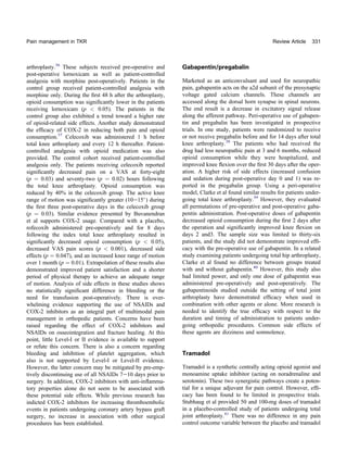 gabapentin for knee replacement