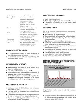 Reduction of harm from high risk medications | PDF