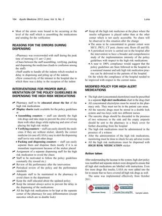 Reduction of harm from high risk medications | PDF