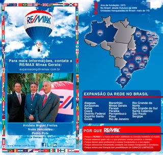 RE/MAX chega a Minas Gerais