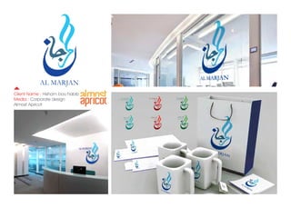 Client Name : Hisham bou habib
Media : Corporate design
Almost Apricot
 