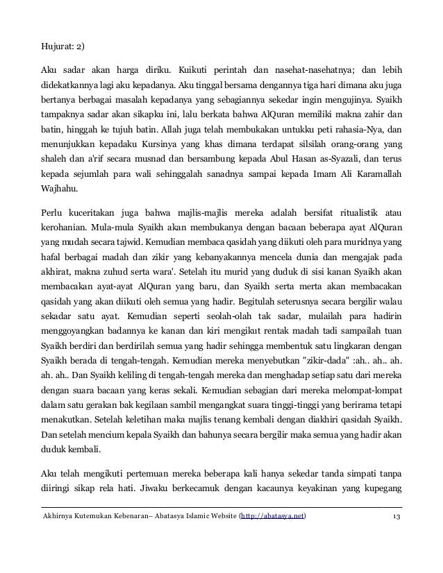 Akhir Nya Ku ketemu Kebenaran