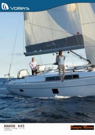 PACIFIC CRAFT 670 WA DIAMOND HEAD
Année Type Longueur Largeur Moteur
2008 Bateau à moteur 6m 36 2m 47 1 YAMAHA F150 AETL 4 TEMPS ARBRE LONG 150 CV
- Bain de soleil avant - Bimini top - Echelle de bain - Davier inox et ancre charrue - Mât de ski - Pont en
teck - Porte cannes - Table de cockpit - Sellerie skaï - Rangements et coffres spacieux
25.000 € TTC
Officiel Du Bateau.com
 