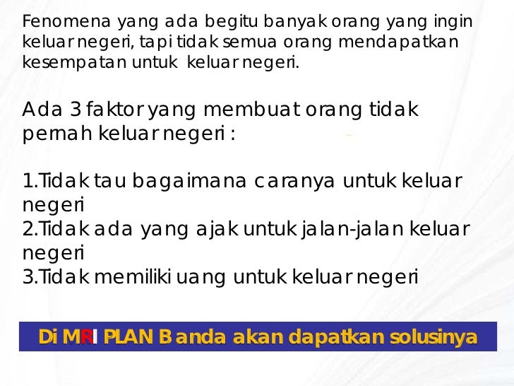 Plan A Dan B