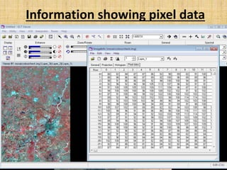 Information showing pixel data
 