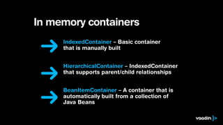 Binding business data to vaadin components | PDF