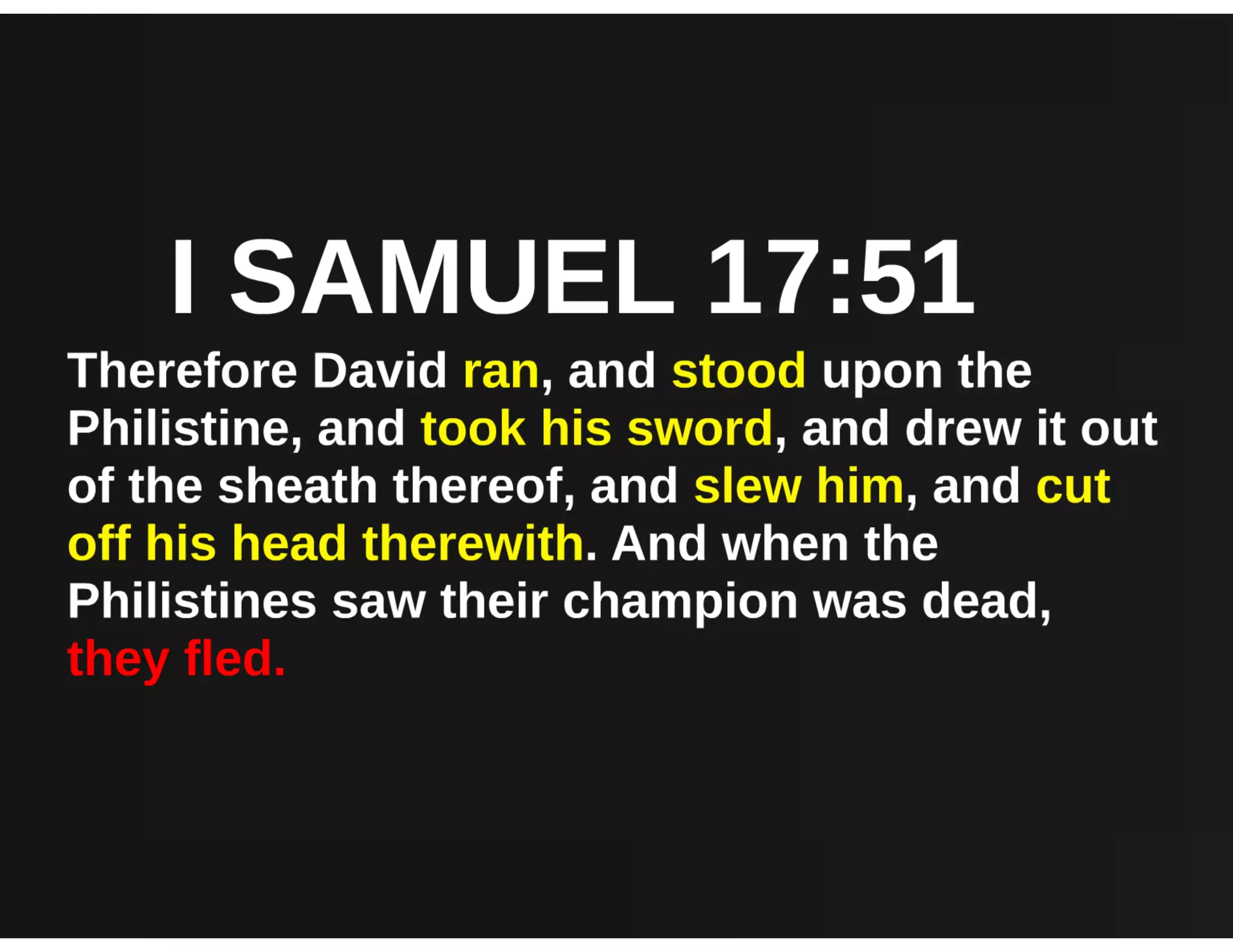 Binding the strongman