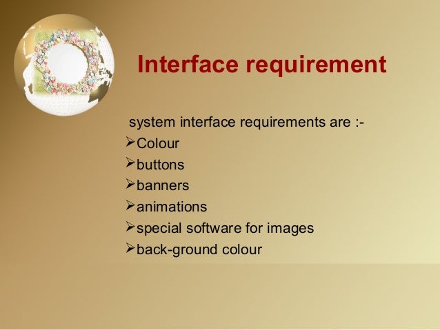 Online trading system project specifications