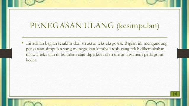 Teks Eksposisi
