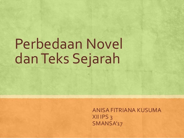 Soal Ulangan Novel Sejarah