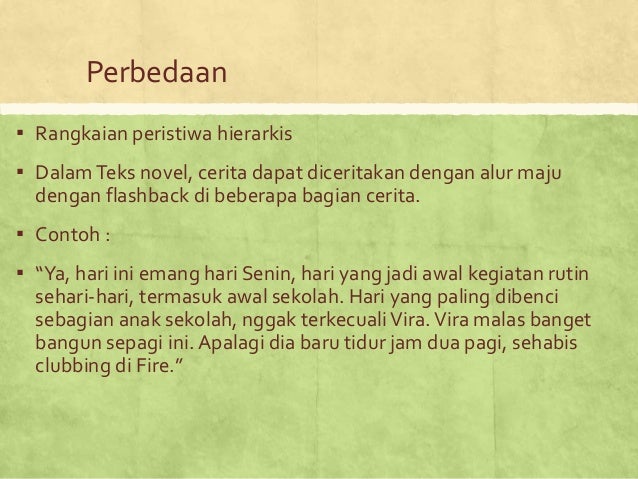 Bindo perbedaan novel & teks sejarah