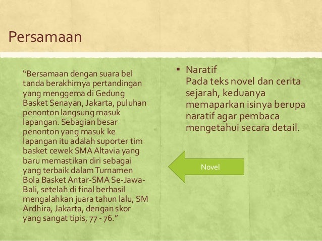 Bindo Perbedaan Novel Teks Sejarah