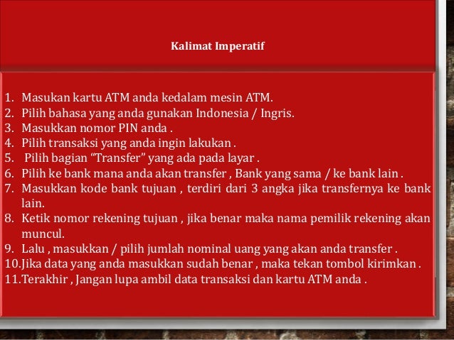 Bahasa Indonesia Mengubah Teks Prosedur Kompleks