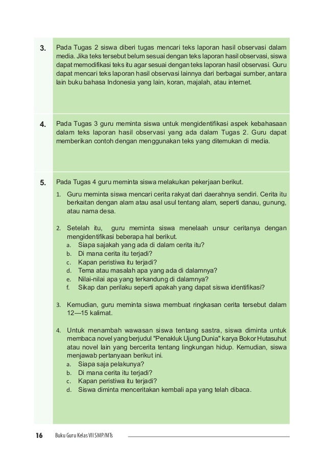 Bahasa Indonesia smp 7 guru