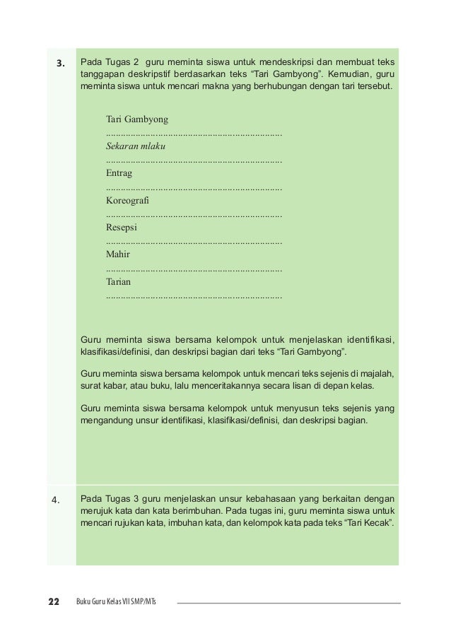 Bahasa Indonesia smp 7 guru