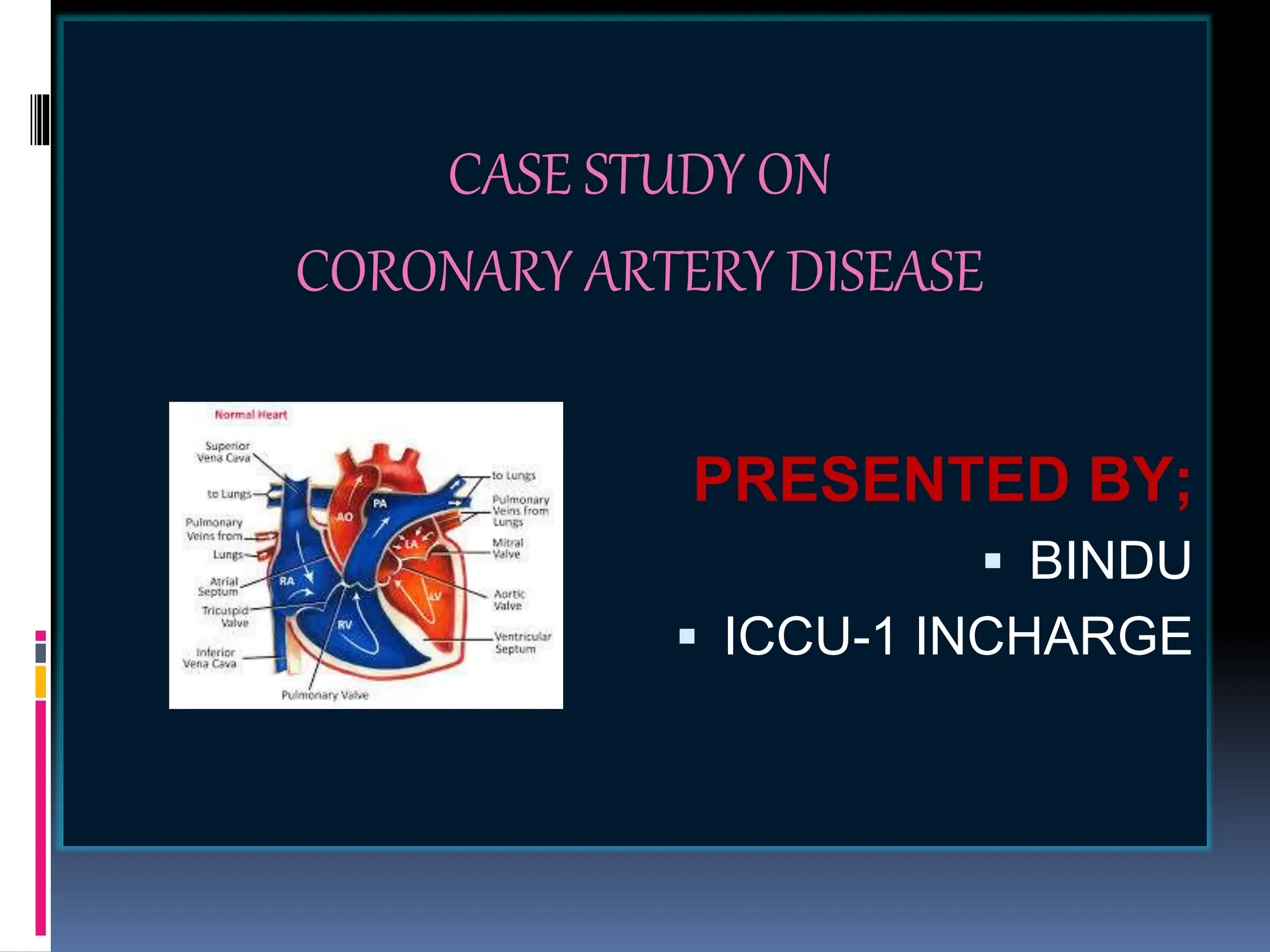 BINDU PPT.pptx presentation on coronary artery disease | PPT