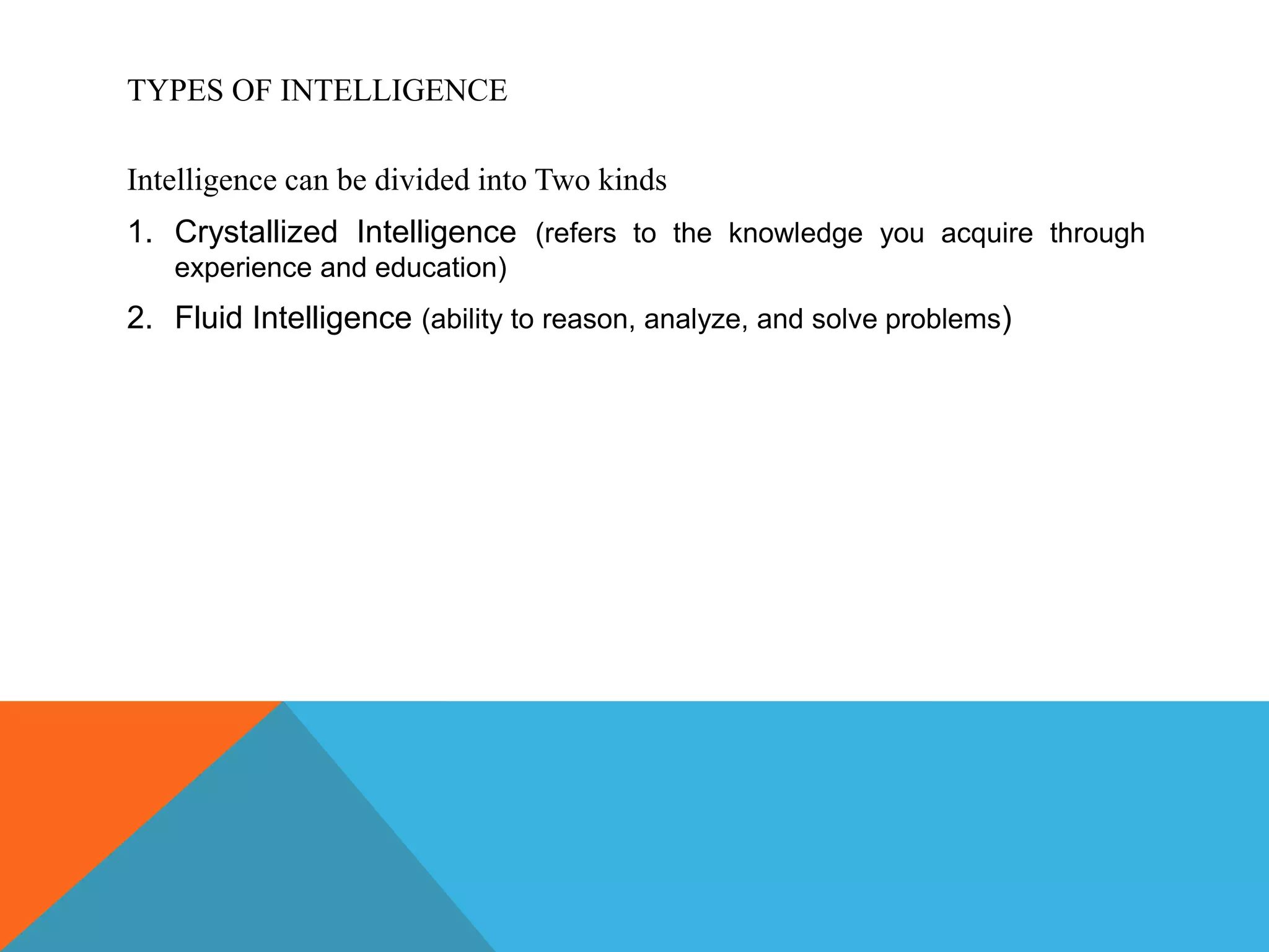 Intelligence Tests | PPTX | Educational Assessment | Education