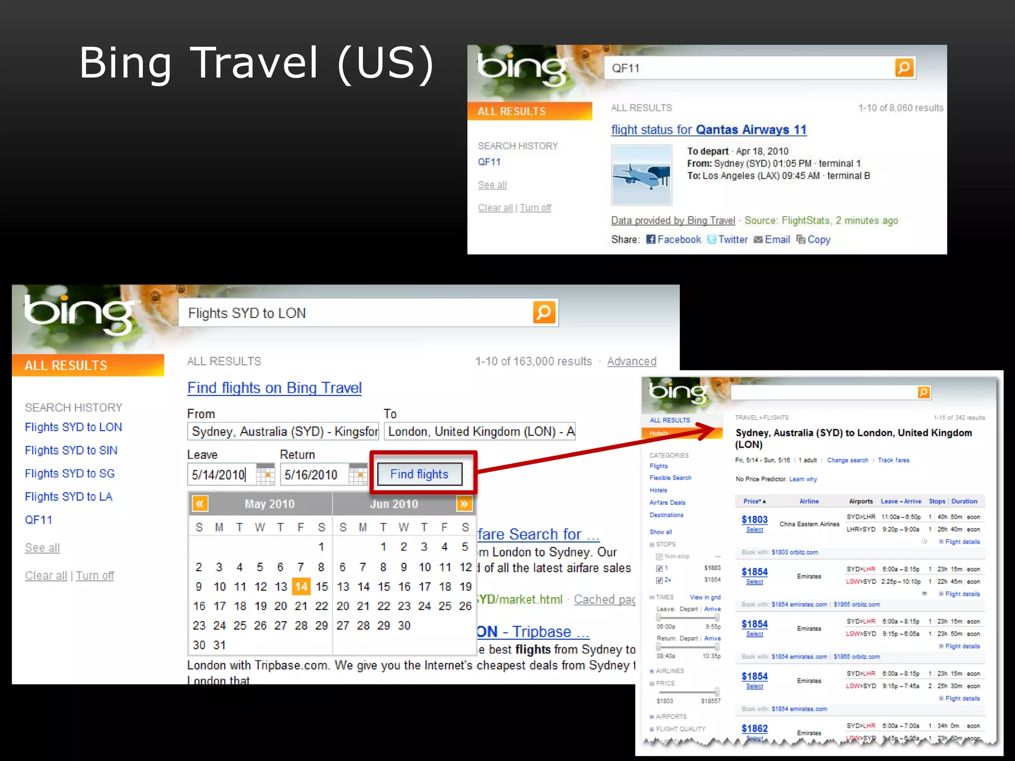 Bing Travel (US)
 