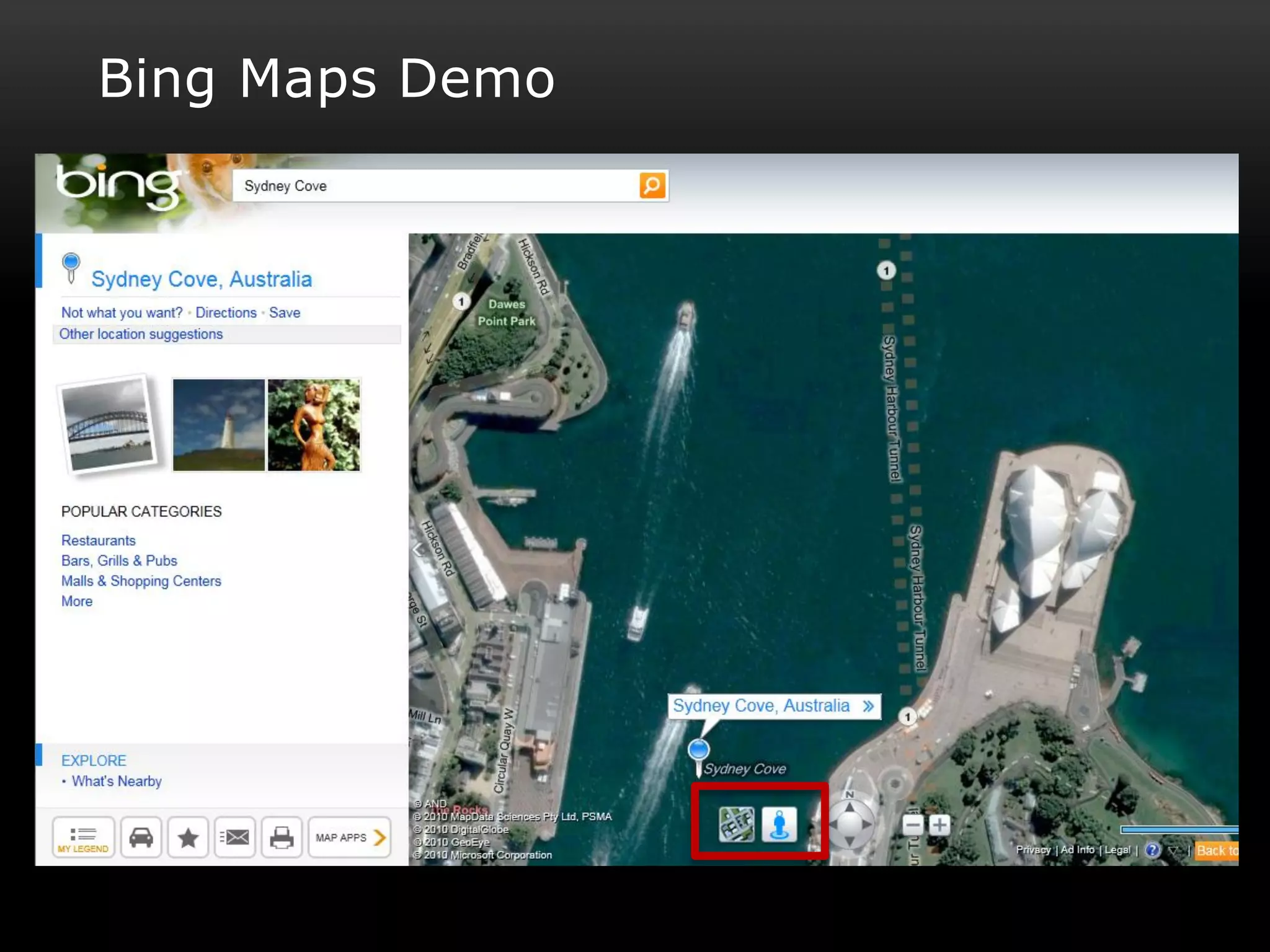 Bing Maps Demo
 