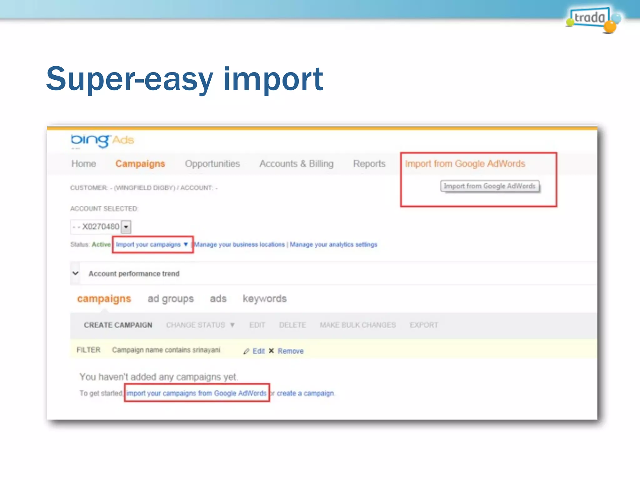Super-easy import
 