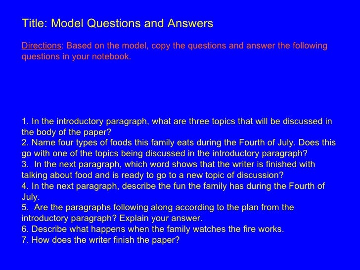 Five paragraph essay bing bang bongo