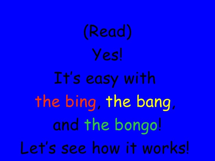 Five paragraph essay bing bang bongo