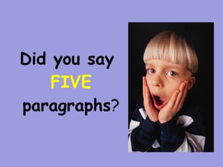 Did you say
    FIVE
paragraphs?
 