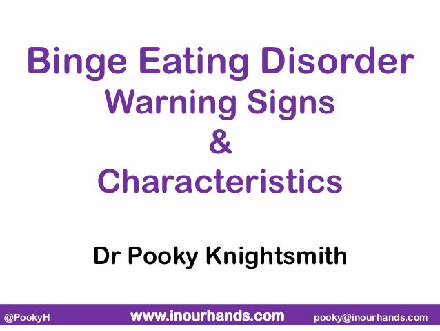Binge eating disorder warning signs