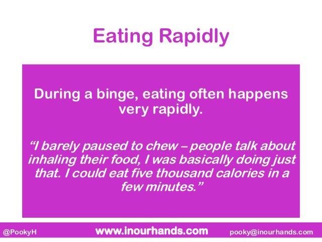Binge eating disorder warning signs
