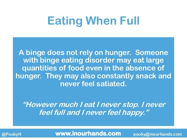 Binge eating disorder warning signs