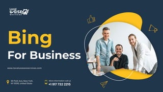 Bing
For Business
 