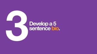 Developa5
sentencebio.
3
 