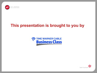This presentation is brought to you by 