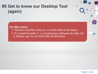 For Mac Users:
  Partition the Mac drive to run both Mac & Windows
  Or, install Parallels 7, a virtualization software for Mac OS
   X. Allows user to run both Mac & Windows
 