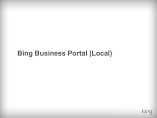 Bing Business Portal (Local)
 