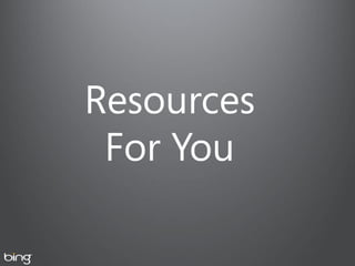 Resources
 For You
 