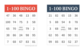 Bingo grid 2 | PDF