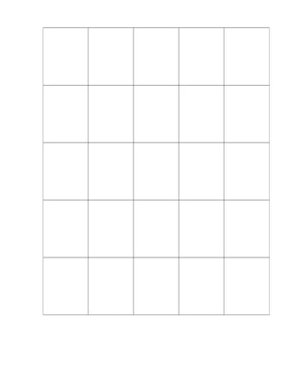 Bingo Template