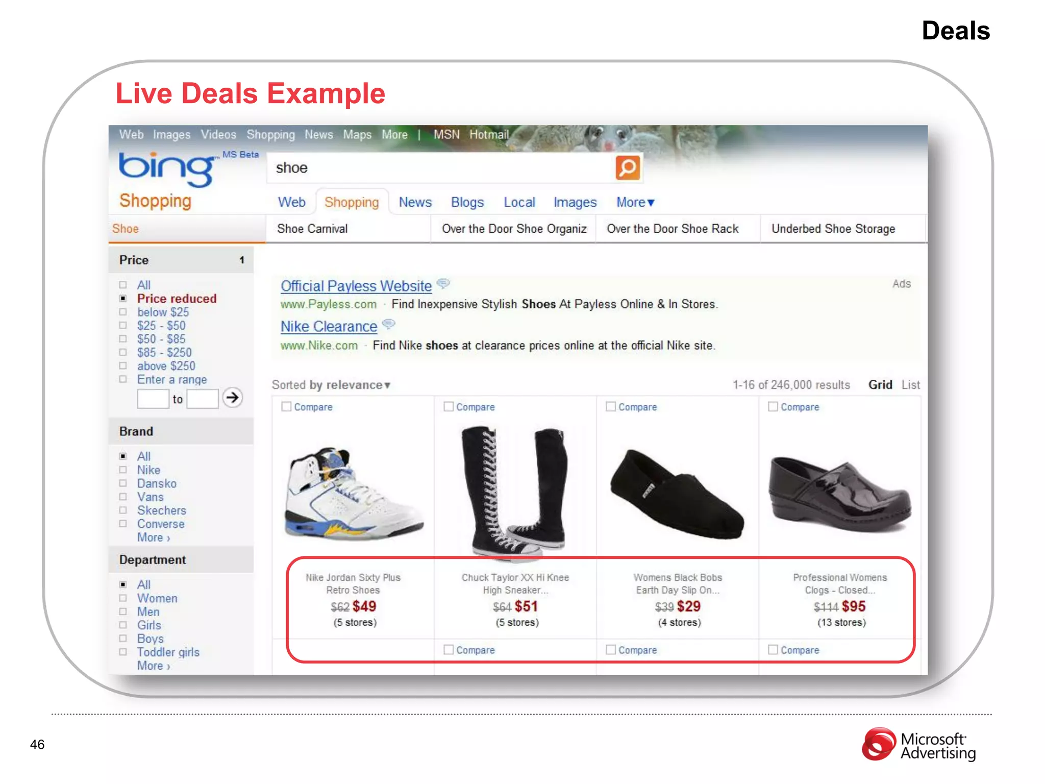 Deals

     Live Deals Example




46
 