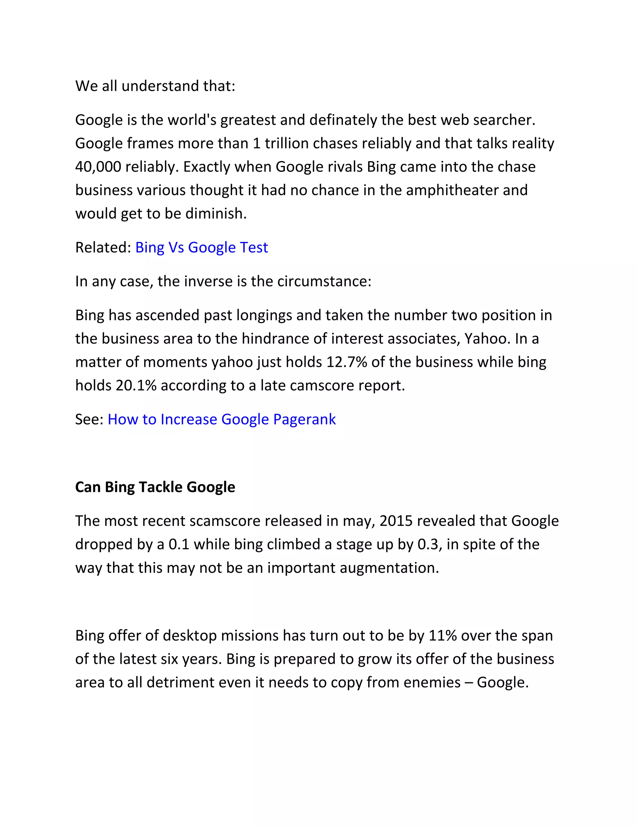 Bing Vs. Google: The Ultimate Search Showdown - x3v5g9z