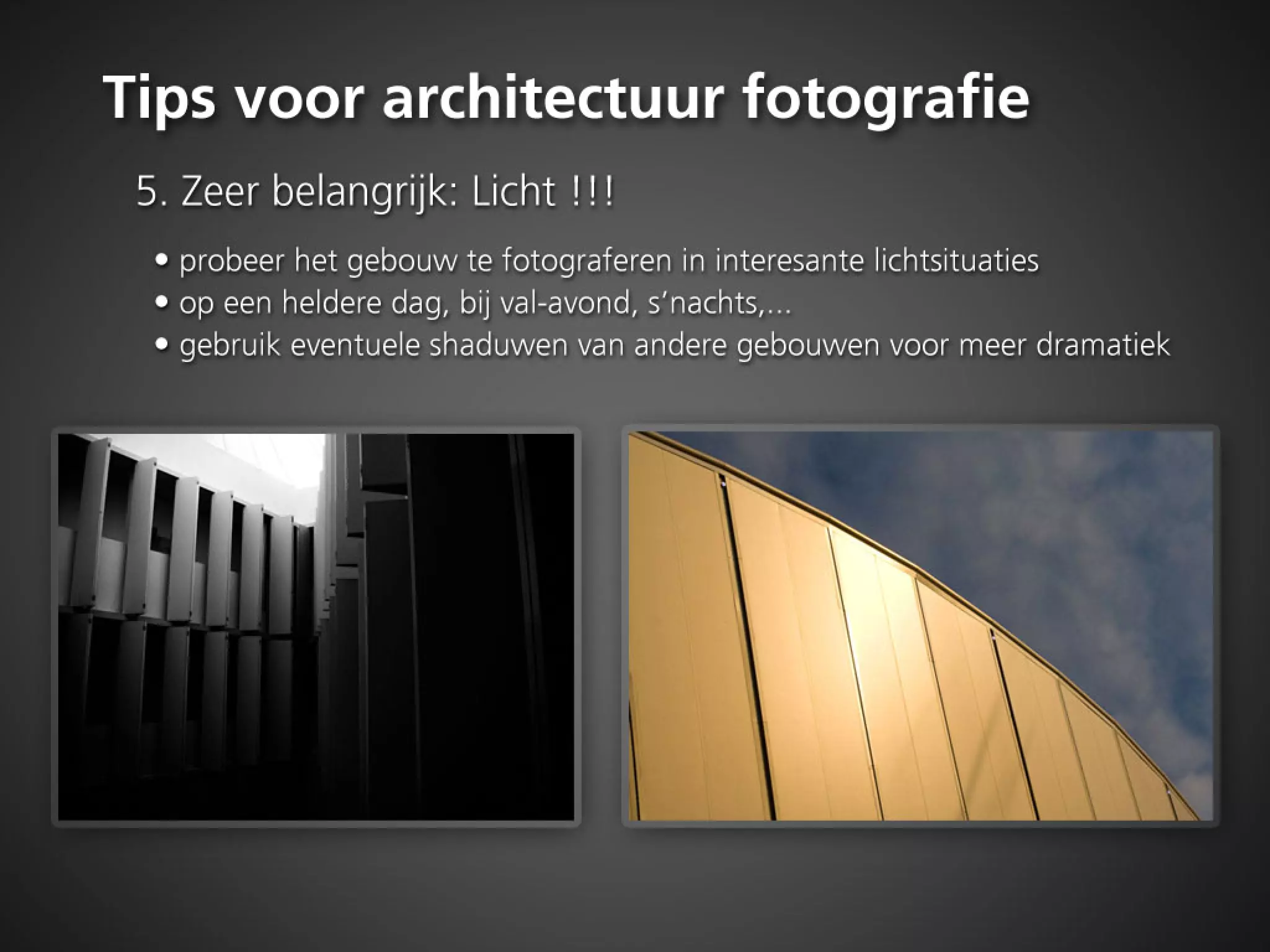 Diapresentatie Binnen & buiten